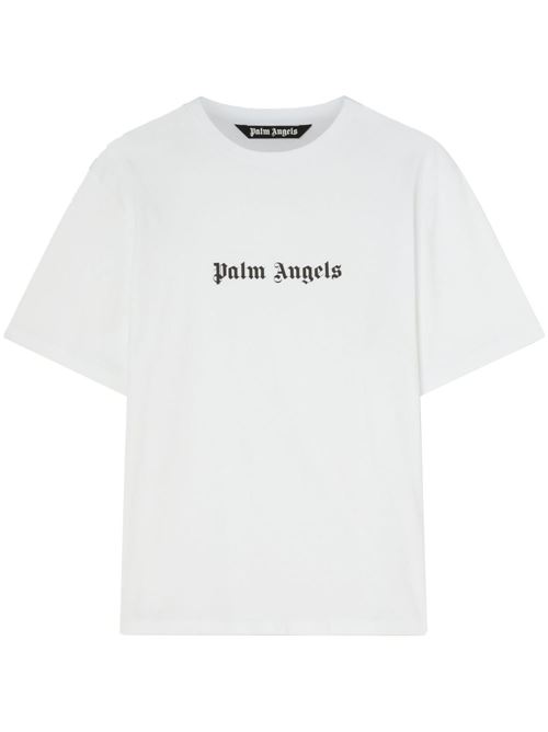 T-shirt in cotone con logo PALM ANGELS | PMAA089F23JER0020110